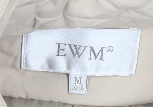 EWM Women's Beige Quilted Waistcoat M - Casual Chic