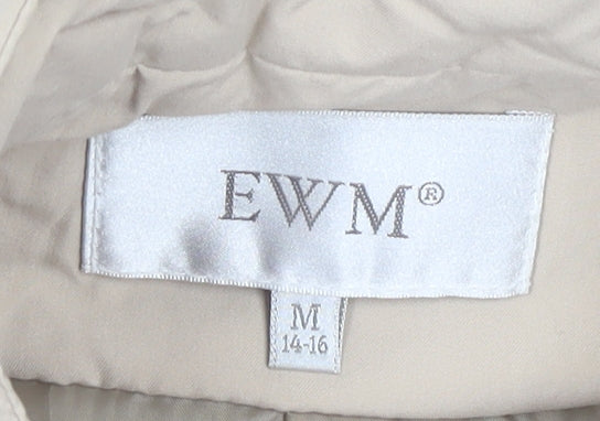 EWM Women's Beige Quilted Waistcoat M - Casual Chic
