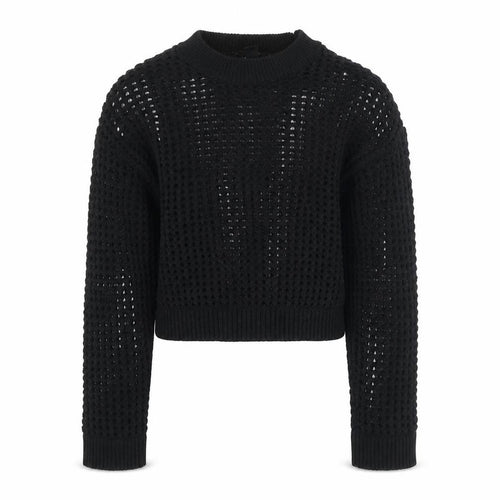 New Look Girls Black Knit Jumper 10-11 Years