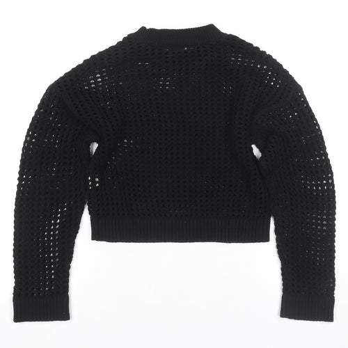 New Look Girls Black Knit Jumper 10-11 Years