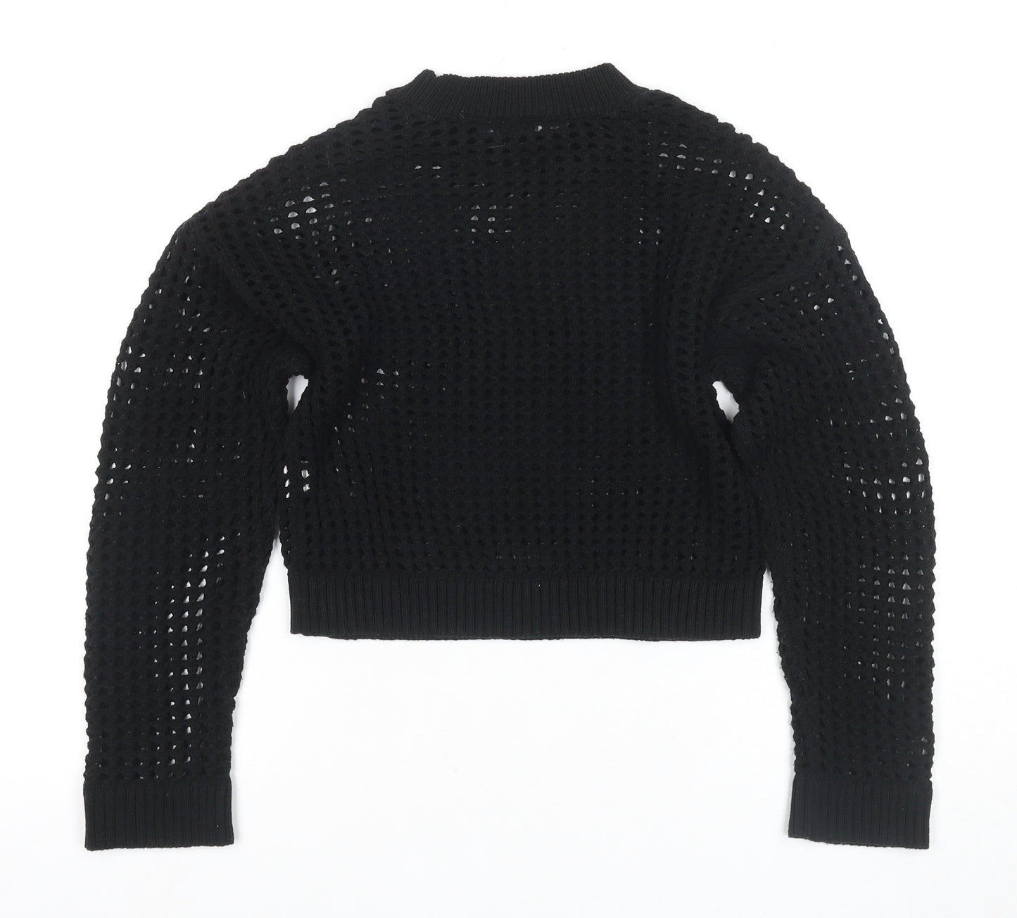 New Look Girls Black Knit Jumper 10-11 Years