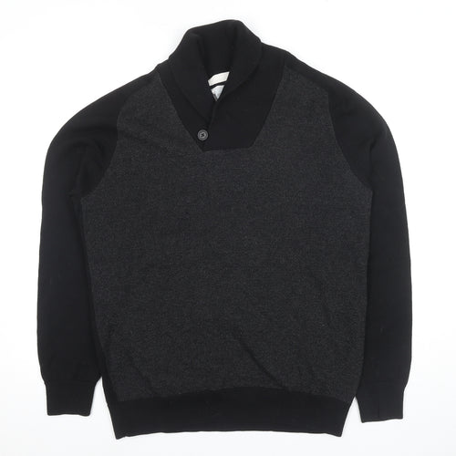 Next Men's Black Pullover High Neck Jumper, L