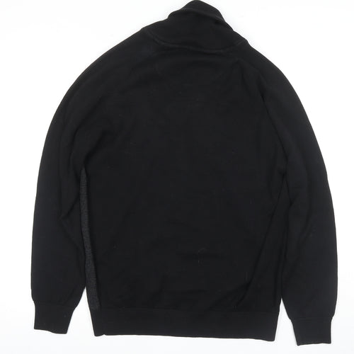 Next Men's Black Pullover High Neck Jumper, L