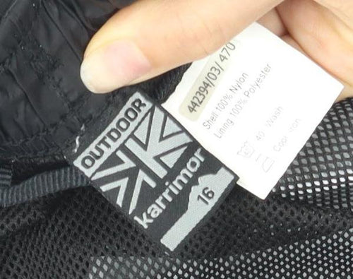 Karrimor Women's Black Rain Trousers Size 16