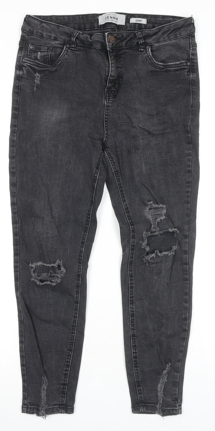 New Look Women's Black Skinny Jeans Size 14