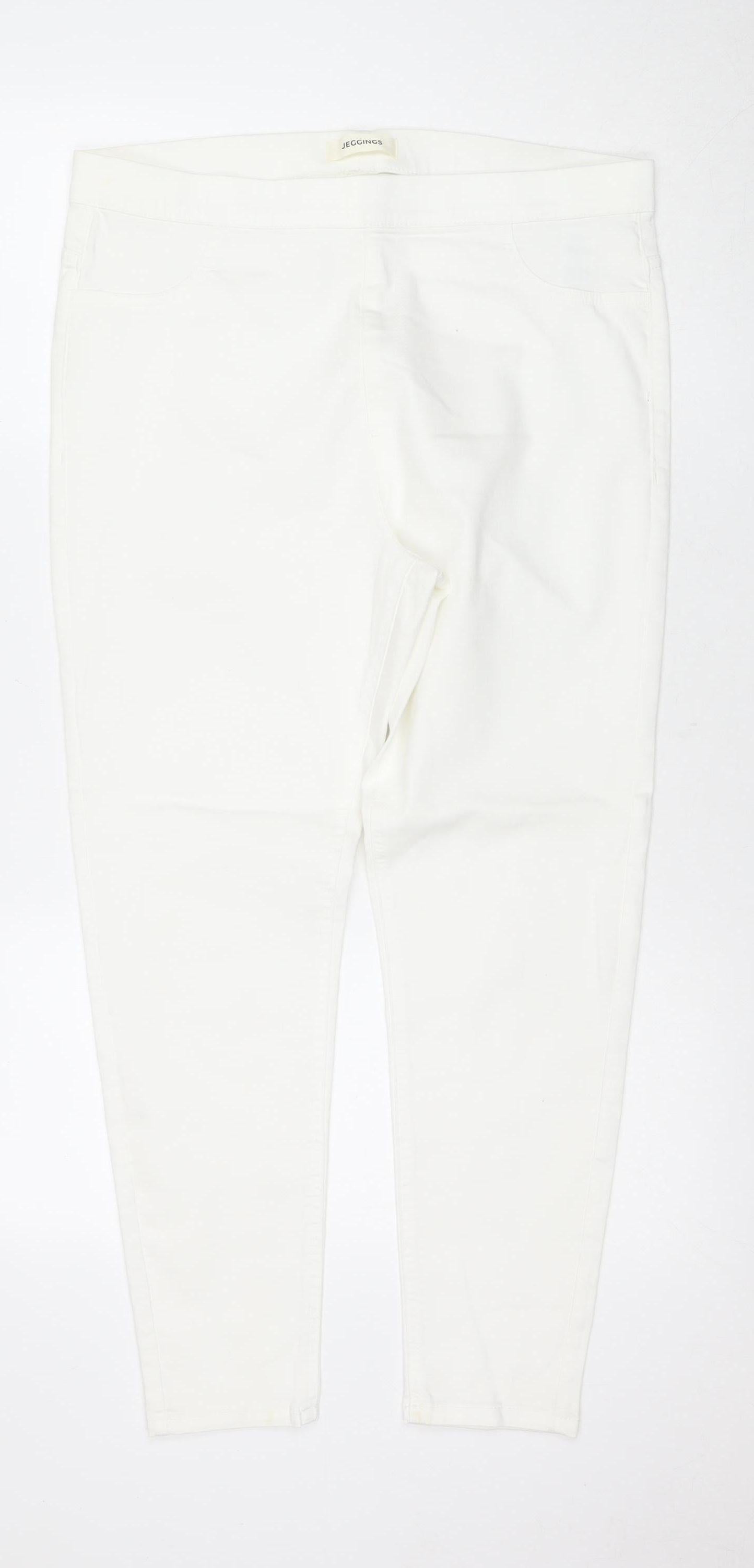 Marks and Spencer Women's White Slim Jegging Size 16