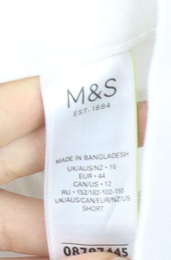 Marks and Spencer Women's White Slim Jegging Size 16