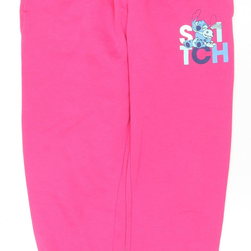 Disney Women's Pink Jogger Trousers, M, Cartoon Theme