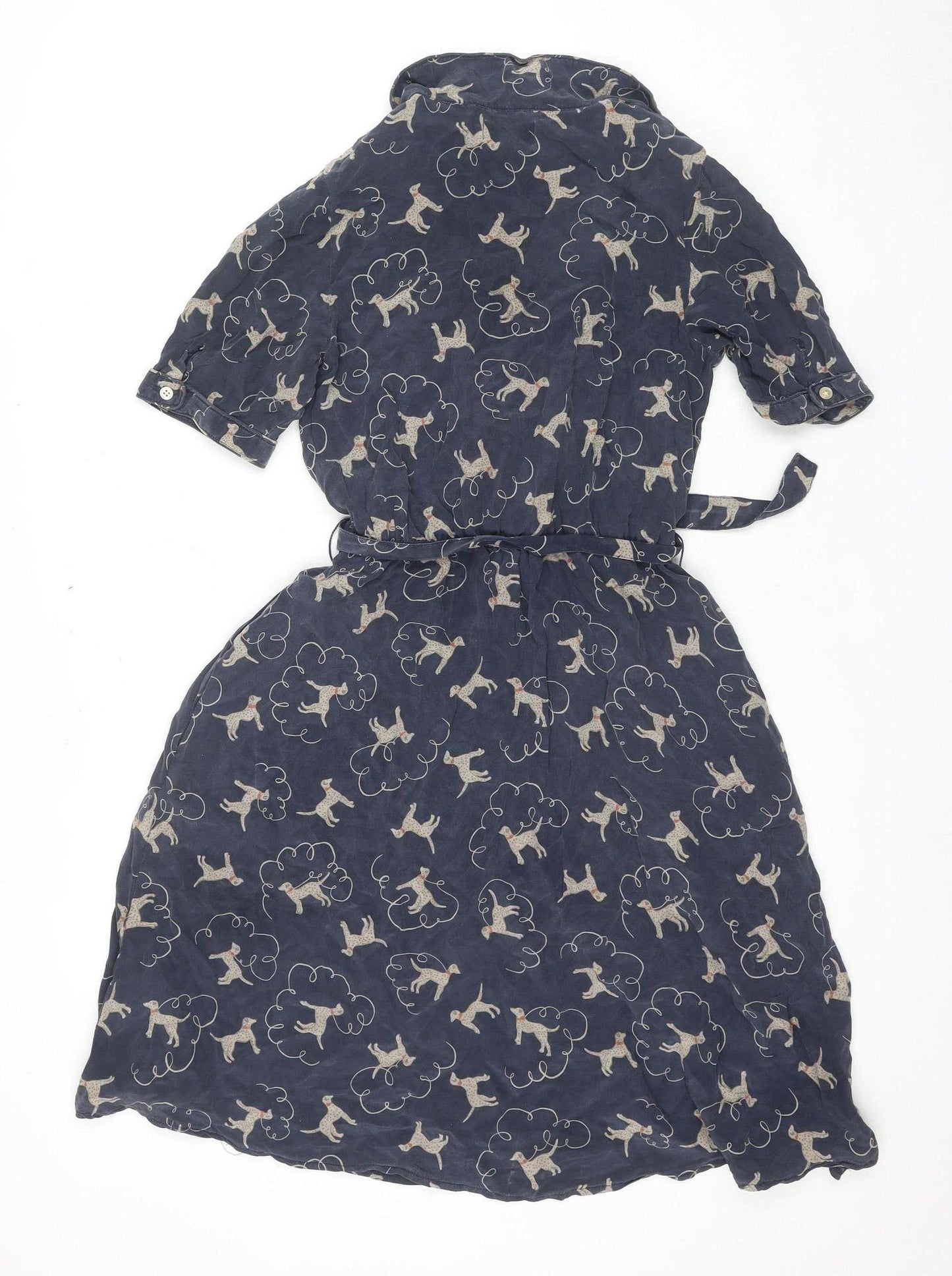 Cath Kidston Women's Blue Animal Print Shirt Dress