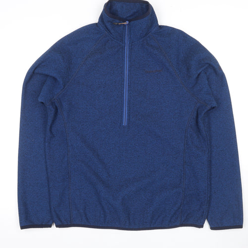Craghoppers Men's Blue Fleece Pullover Hoodie S