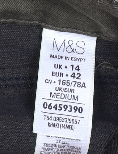 Marks & Spencer Women's Green Jeggings Size 14