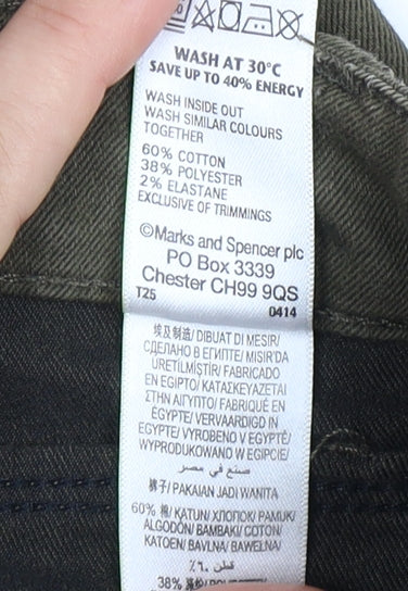Marks & Spencer Women's Green Jeggings Size 14