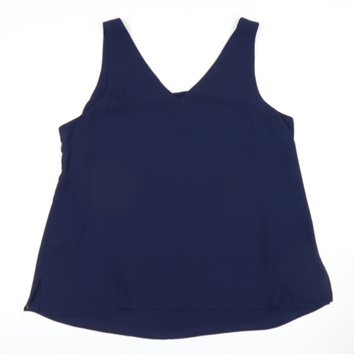 Wallis Women's Blue V-Neck Sleeveless Tank Top 18