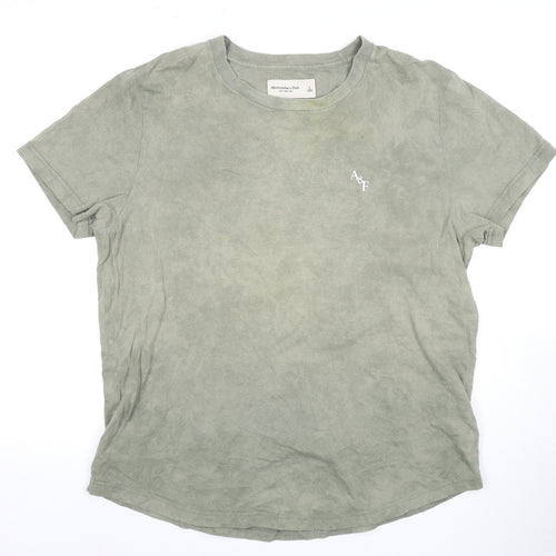Abercrombie & Fitch Men's Large Green Crew Neck T-Shirt