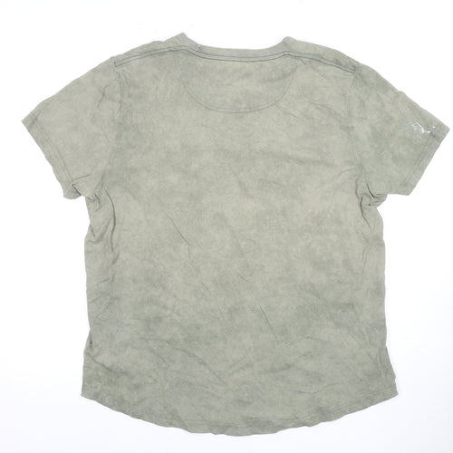 Abercrombie & Fitch Men's Large Green Crew Neck T-Shirt