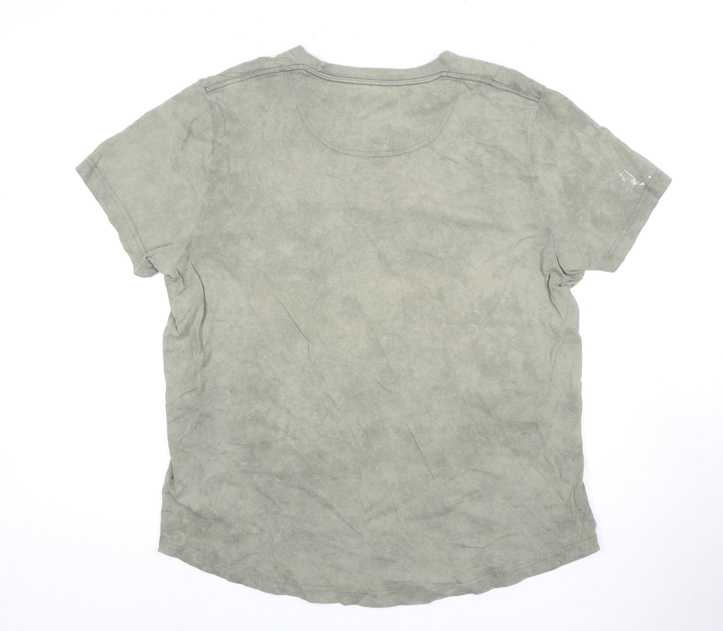 Abercrombie & Fitch Men's Large Green Crew Neck T-Shirt