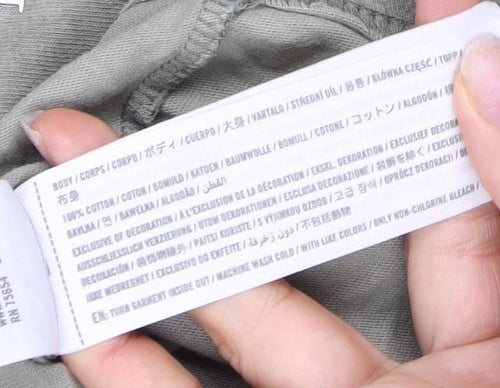 Abercrombie & Fitch Men's Large Green Crew Neck T-Shirt