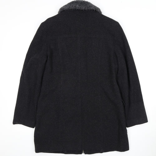 Modern Classics Women's Black Wool Coat Size 12