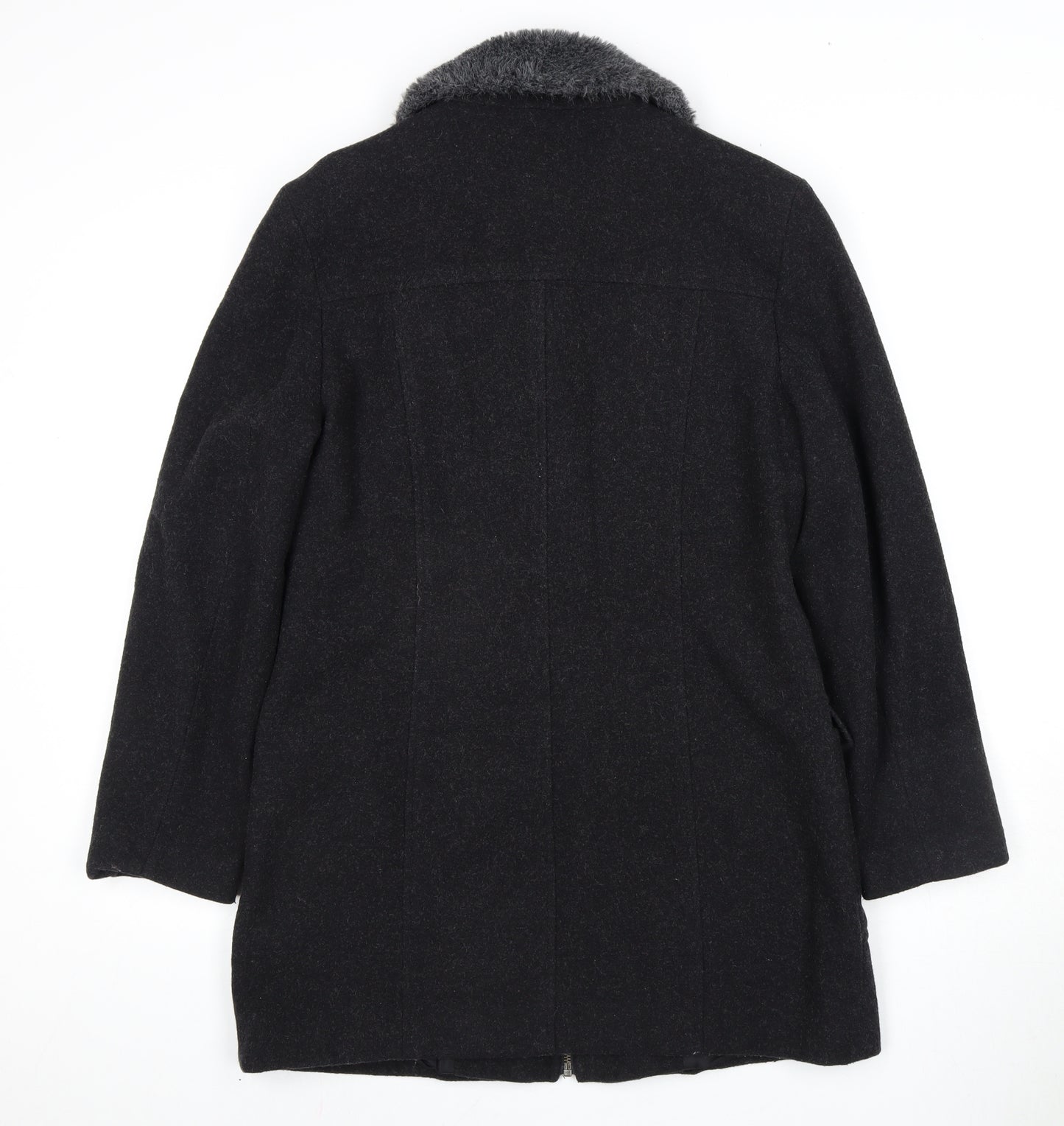 Modern Classics Women's Black Wool Coat Size 12