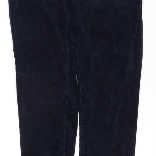 Calvin Klein Women's Blue Velvet Skinny Trousers XS