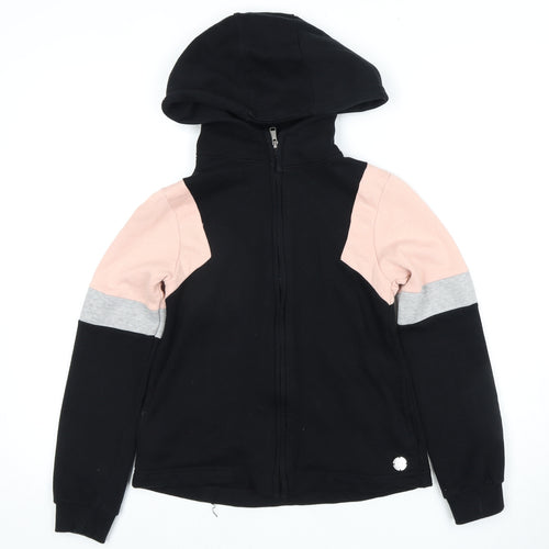Firetrap Girls Black Full Zip Hoodie 9-10 Years
