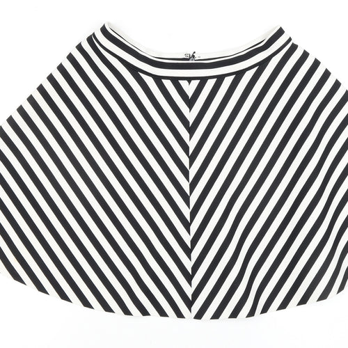 Abercrombie & Fitch Women's Black Striped Skirt M