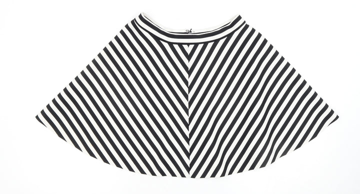 Abercrombie & Fitch Women's Black Striped Skirt M
