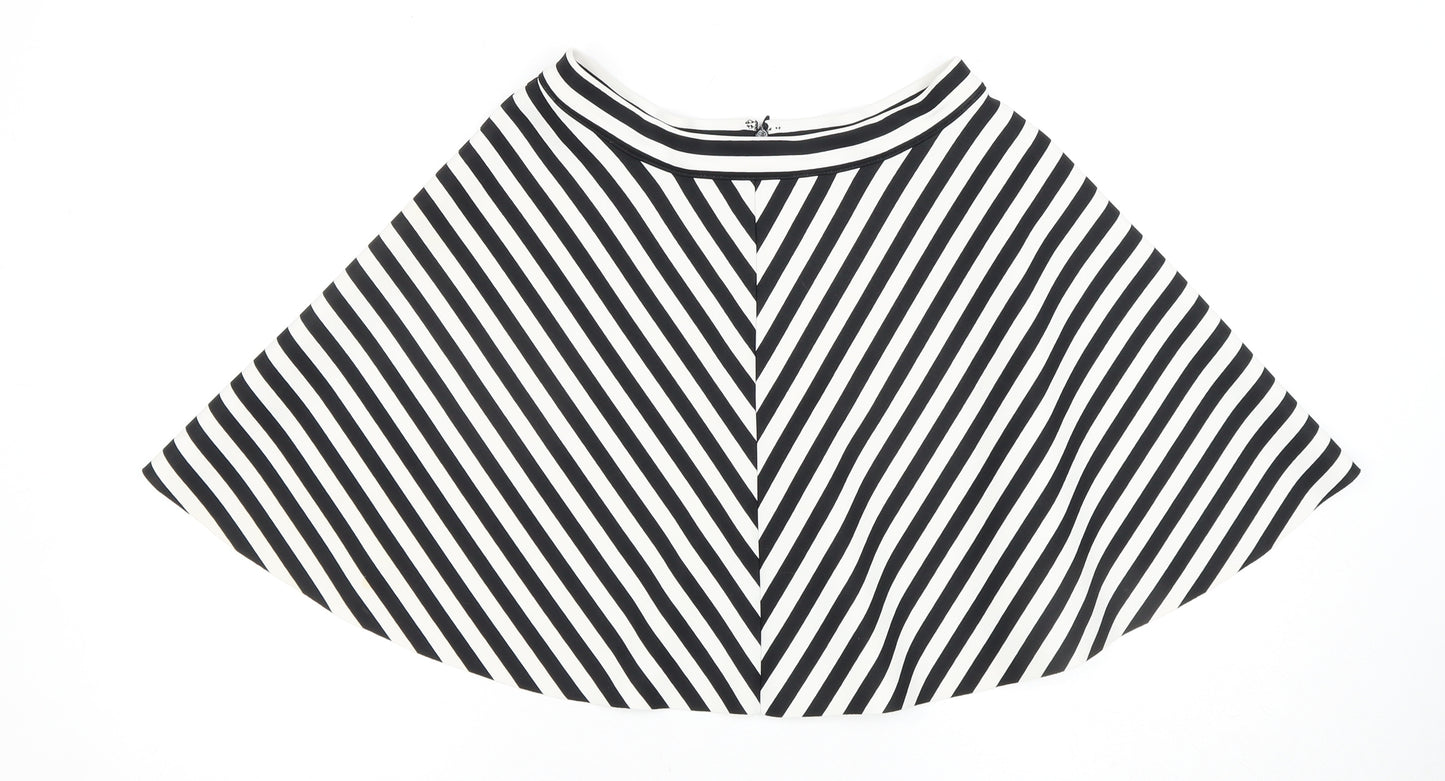 Abercrombie & Fitch Women's Black Striped Skirt M