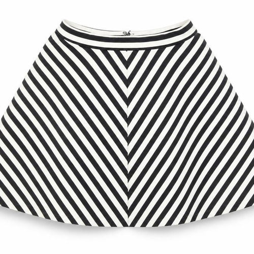 Abercrombie & Fitch Women's Black Striped Skirt M