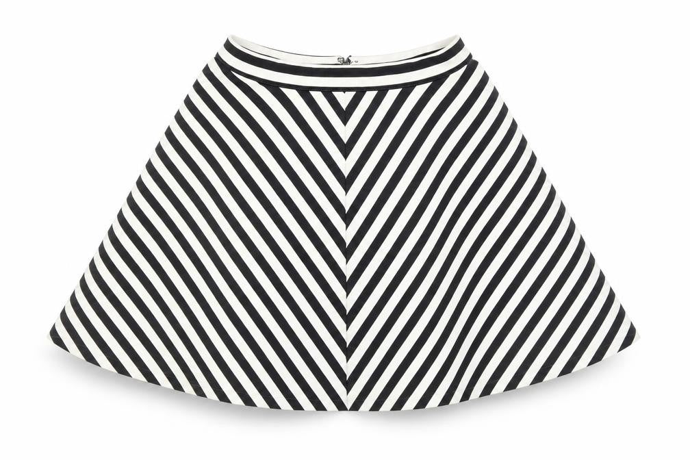Abercrombie & Fitch Women's Black Striped Skirt M