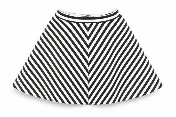 Abercrombie & Fitch Women's Black Striped Skirt M