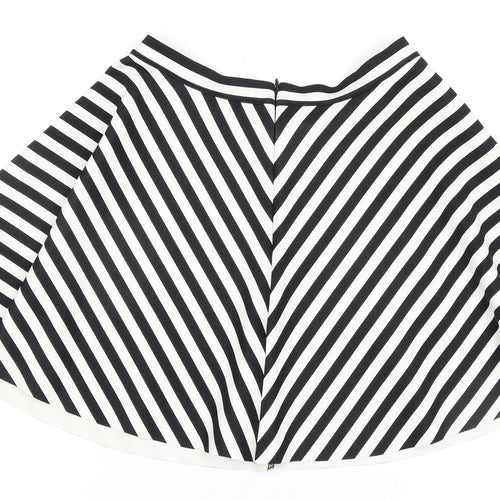 Abercrombie & Fitch Women's Black Striped Skirt M