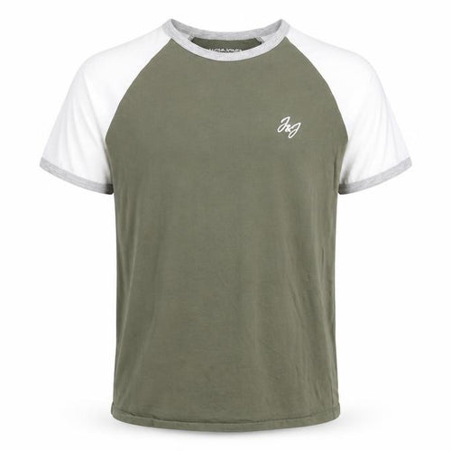 Jack & Jones Men's Green Crew Neck T-Shirt Size S
