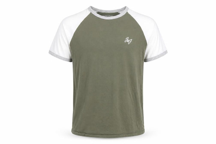 Jack & Jones Men's Green Crew Neck T-Shirt Size S