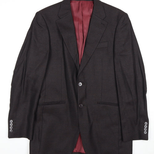 Pierre Cardin Men's Brown Wool Blazer, 38R, Formal Style
