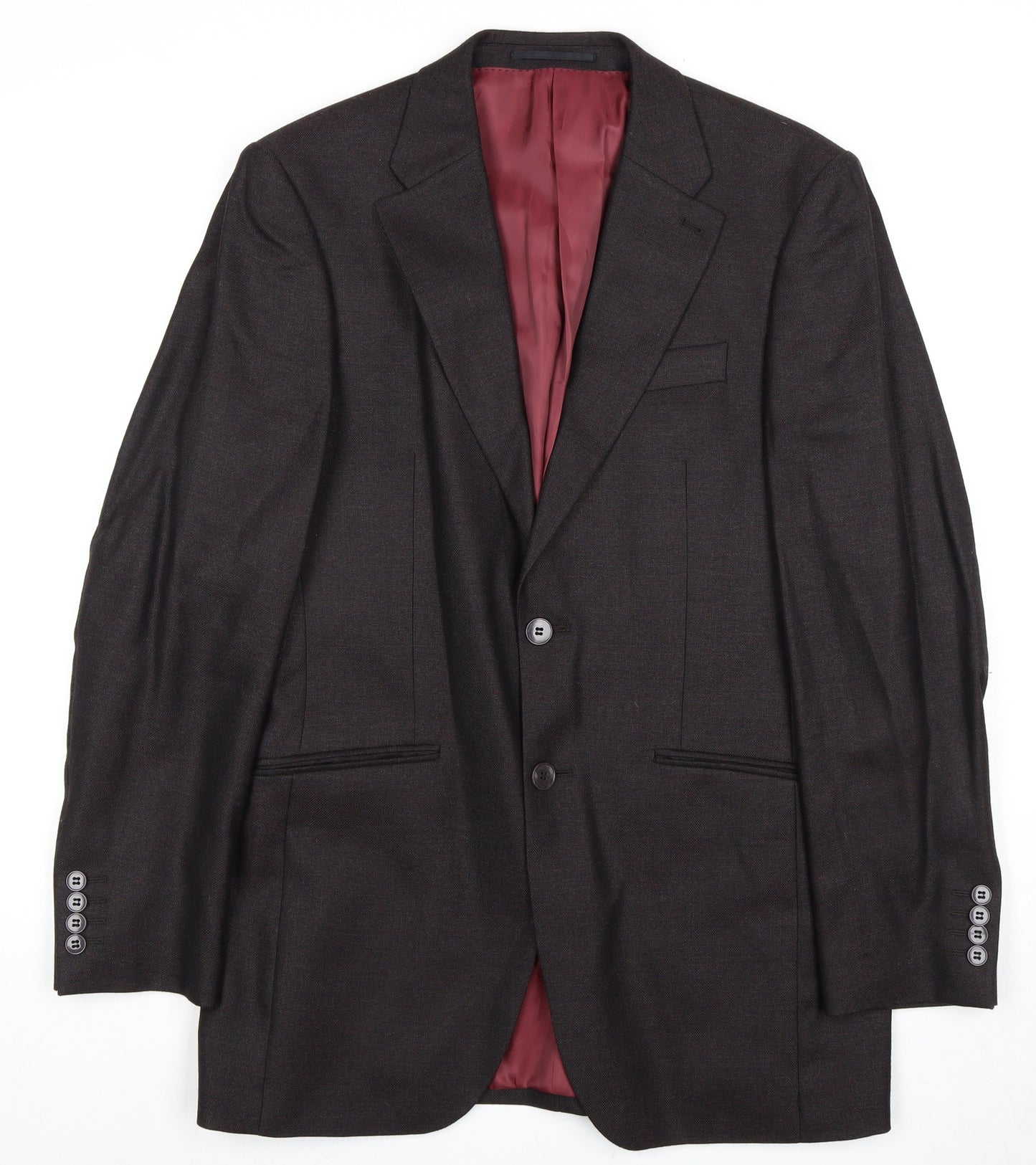 Pierre Cardin Men's Brown Wool Blazer, 38R, Formal Style