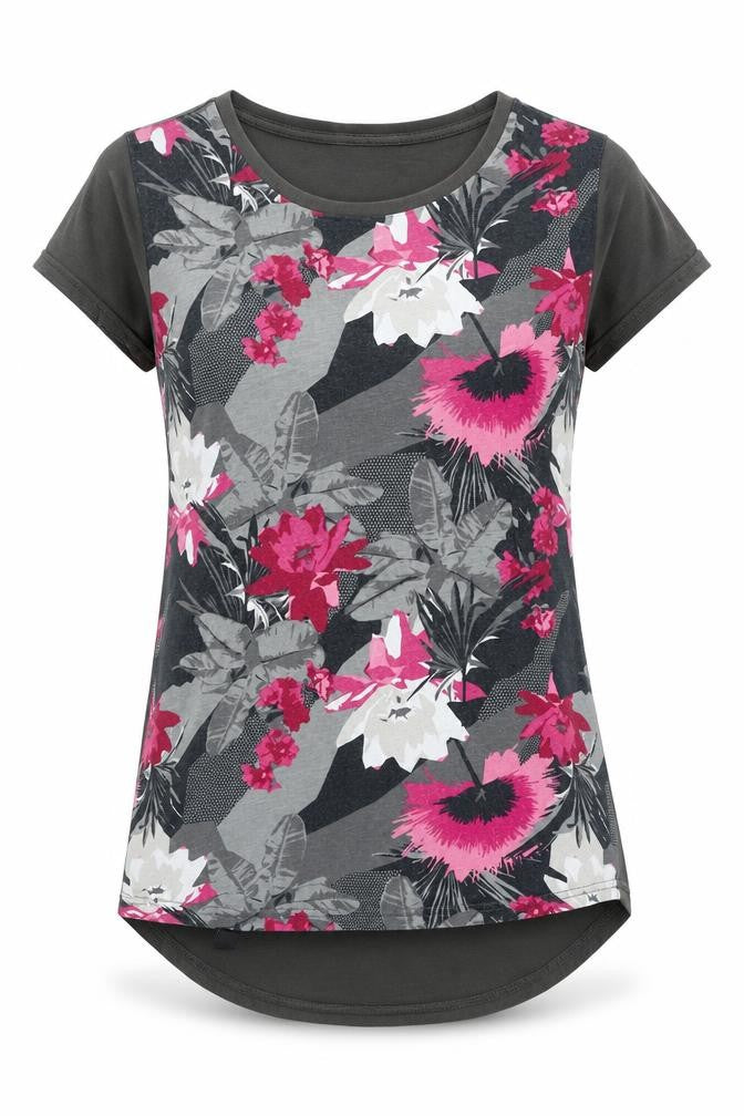 Front view of Bench Women's Multicoloured Floral T-Shirt, size S
