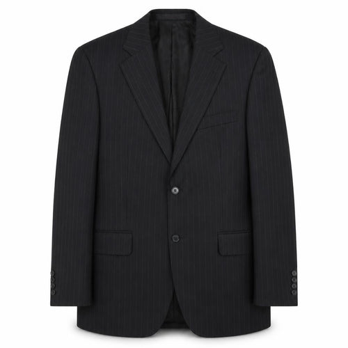 Jeff Banks Men's Black Striped Travel Blazer 38R