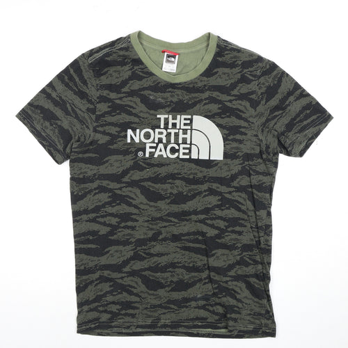 The North Face Men's Green Camo Short Sleeve T-Shirt S