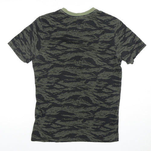 The North Face Men's Green Camo Short Sleeve T-Shirt S