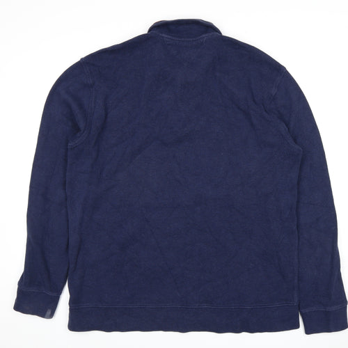 Tommy Hilfiger Men's Blue XL Long Sleeve Polo Shirt