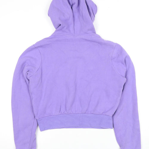FILA Women's Purple Pullover Hoodie S - Logo Accent