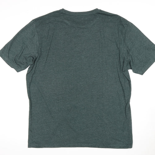 Farah Men's Green XL Slim Fit Crew Neck T-Shirt