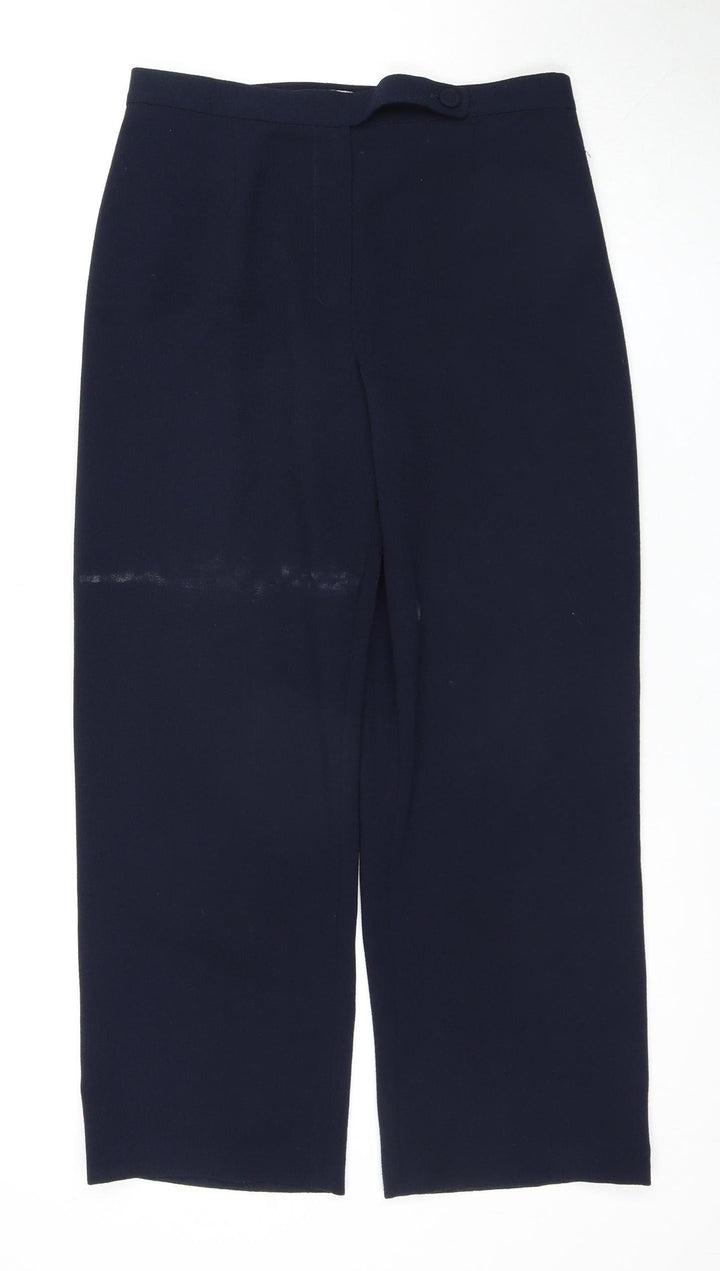 Eastex Women's Blue Straight Leg Trousers Size 10 Workwear