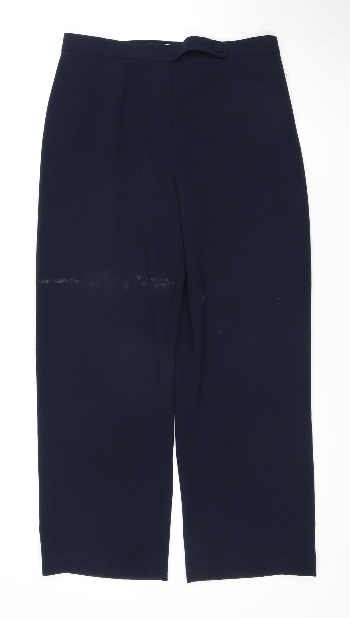 Eastex Women's Blue Straight Leg Trousers Size 10 Workwear