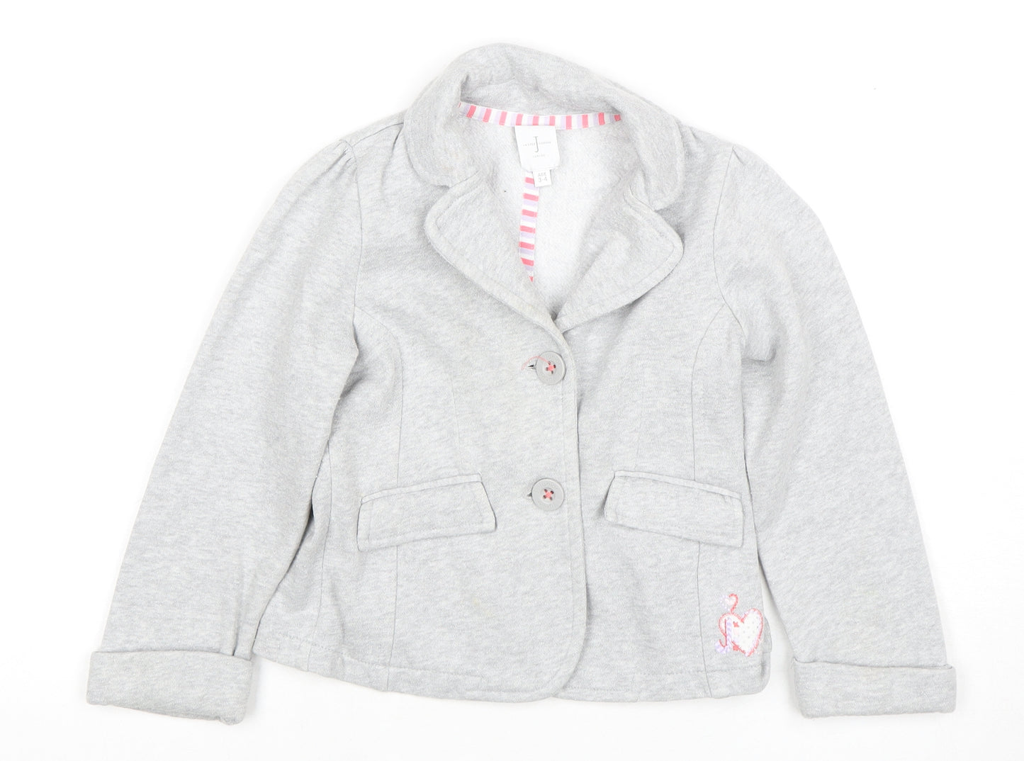 Jasper Conran Girls Grey Blazer Jacket 3-4 Years