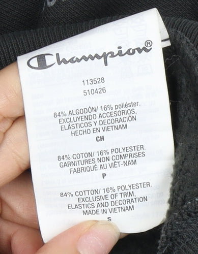 Champion Women's Black Pullover Hoodie S Lightweight