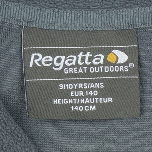 Regatta Boys Grey Fleece Sweatshirt 9-10 Years