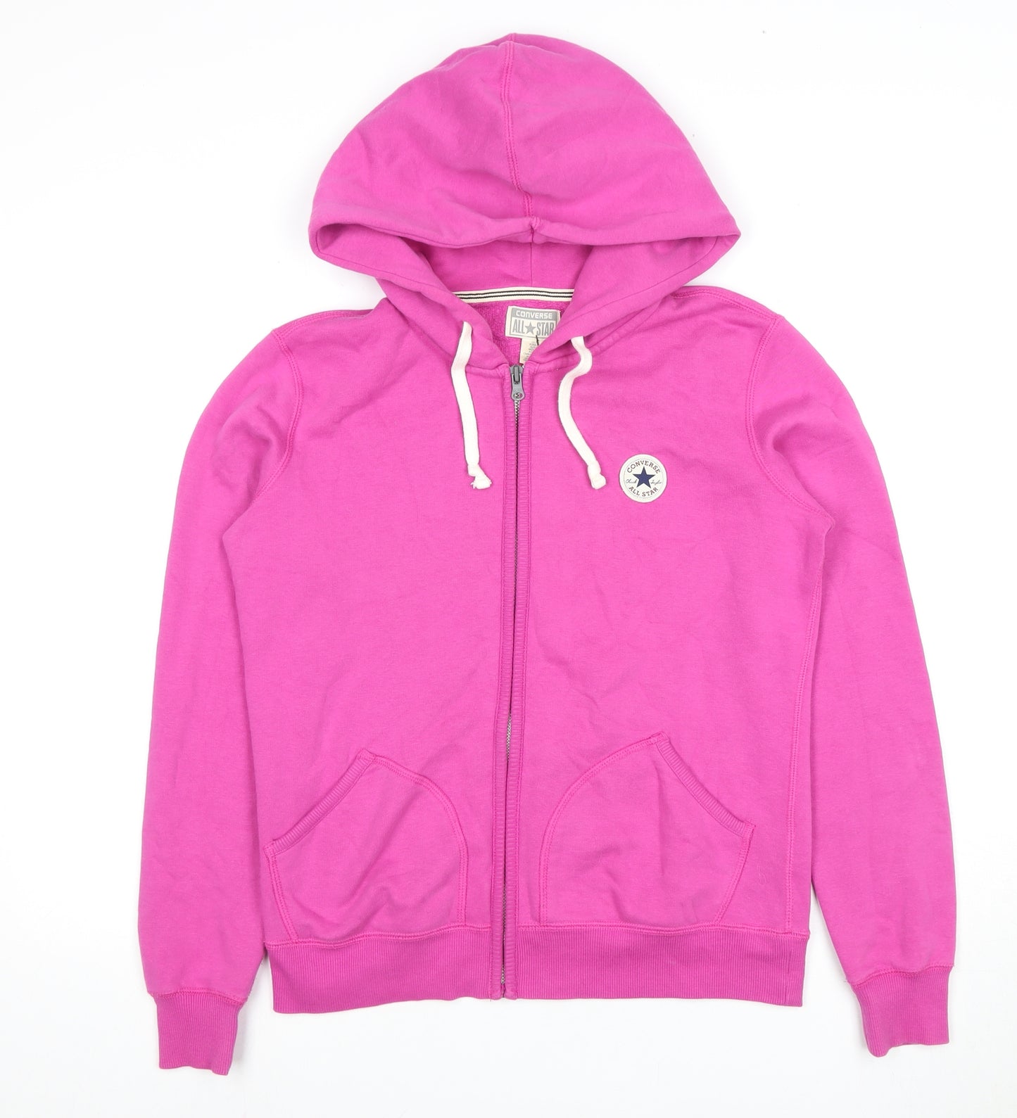 Converse Women's Pink Full Zip Hoodie - Size S