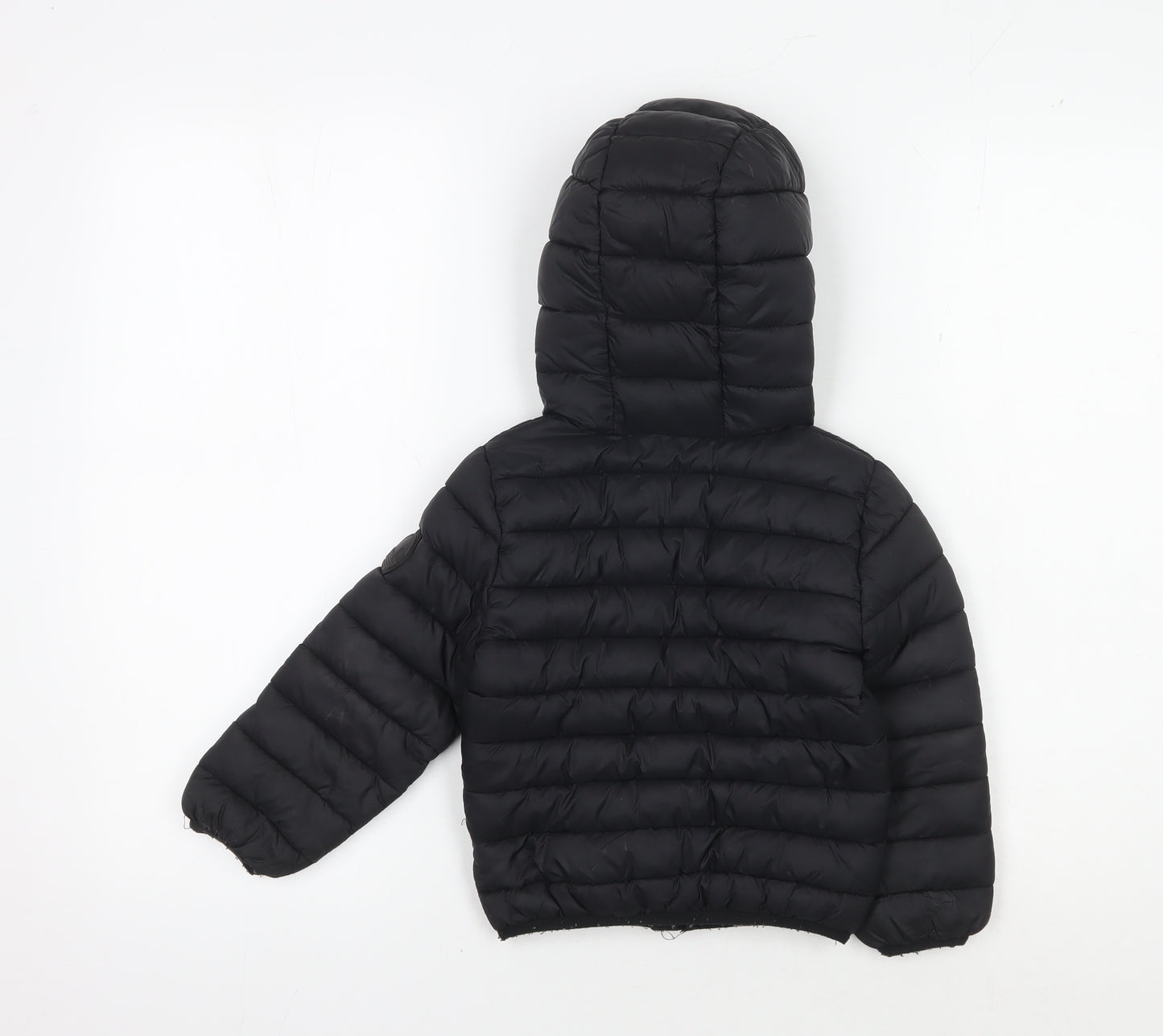 SoulCal & Co Black Boys Puffer Jacket 3-4 Years Hooded